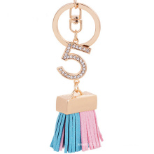 Cadeau en cuir personnalisé, sac à main en cuir, sac en cuir Tassel Keychain